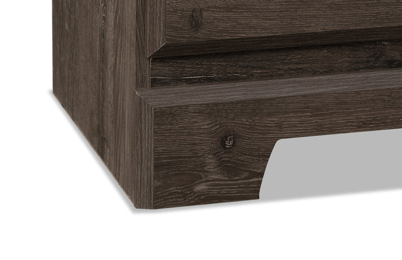 Yorkdale 6pc Bedroom Set with 12-Drawer Storage Bed, Dresser, Mirror & Nightstand, Grey - Queen Size