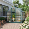 Outsunny 10.2' X 6.3' X 6.6' Clear Polycarbonate Greenhouse Large Walk-in Green House Garden Plants |Outsunny 10.2' X 6.3' X 6.6' Entree Jardin Serre Polycarbonate Panneaux Plantes Fleur Croissance Abr