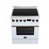 Forno Torino 30 Inch White Induction Range, 4.32 cu.ft - FFSIN0936-30WHT Electric Range | Cuisiniere a induction Torino 30 pouces blanche, 4,32 pi³ - FFSIN0936-30WHT