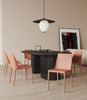 Paris Modern Vegan Leather Dining Chair in Clay - Set of 4 | Chaise de salle a manger moderne en cuir vegetalien Paris couleur argile - Lot de 4