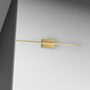 Dainolite Array LED Wall Sconce Horizontal 30w Aged Brass White Acrylic Diffuser Lamp|Applique murale horizontale Array de Dainolite en acrylique blanc qui diffuse la lumière, avec fini laiton vieilli et ampoule à DEL de 30 W