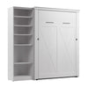 Bestar Key West Full Murphy Bed with Closet Organizer (88 W) - Pure White Oak|Lit double escamotable Key West de Bestar de 88 po (L) avec organisateur de garde-robe - blanc chêne solide