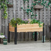 Outsunny 47''x24''x29'' Elevated Planter Box With Legs Raised Garden Bed, Metal Frame Elevated Plant|Outsunny 47''x24''x29'' Lit De Jardin Sureleve, Cadre Metallique, Boite A Plantes Surelevee Pour La