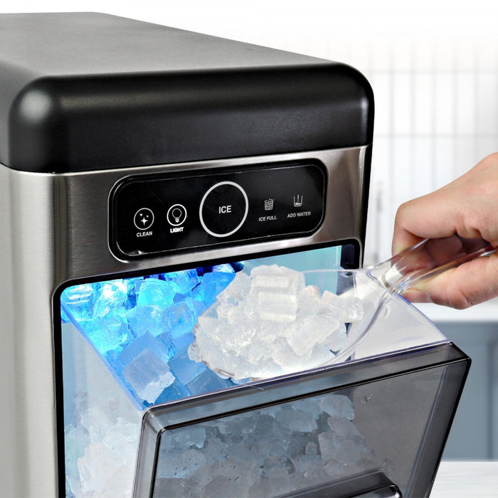 Kenmore Crunchy Chewable Nugget Ice Maker 40lb/24hr Stainless Steel