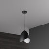 Dainolite Myra 1 Light Pendant Small Black Finish Lamp|Petit luminaire suspendu Myra de Dainolite avec fini noir et 1 ampoule