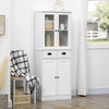 HOMCOM 61" Kitchen Pantry Storage Cabinet w/ Shelves Soft Close Doors