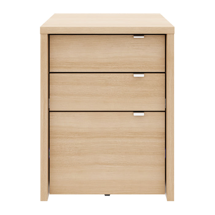 Multi-Purpose Storage Office Storage And Filling Cabinet, Natural Blonde Oak Coat Rack