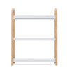 Umbra Modern Bellwood 3-Shelf Bookcase - White and Natural|Bibliothèque moderne Bellwood de Umbra à 3 tablettes - blanche et naturelle