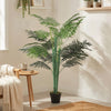 Outsunny 5FT Artificial Tropical Palm Tree Faux Plant with Lifelike Leaves