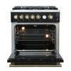 Forno Giovanni 30-inch Gas Range Black, 4.32 cu.ft, -FFSGS6274-30BLK | Cuisiniere a gaz Giovanni 30 pouces noire, 4,32 pi³ – FFSGS6274-30BLK
