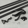 Umbra Midnight Matte Black Expandable Double Blackout 3/4" Curtain Rod - 42"-120" | Tringle à rideaux coupe-lumière extensible double Midnight de Umbra noir mat de 3/4 po - 42 po à 120 po