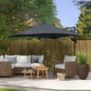 Outsunny 10' Square Cantilever Umbrella