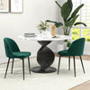 HOMCOM Dining Chairs Set of 2, Mid-Back Velvet-touch Upholstery Side Chair