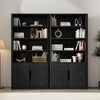 Rivington Modern 40" Bookcase Cabinet in Black - Set of 2 | Armoire bibliotheque moderne Rivington 40" en noir - Lot de 2
