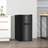 HOMCOM 3.2 Cu Ft Mini Fridge with Freezer Adjustable Shelf Reversible Doors