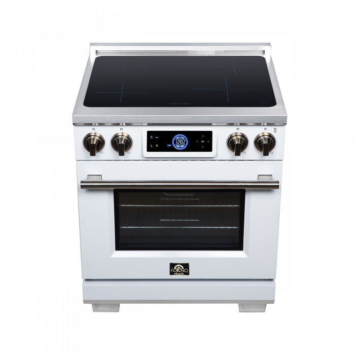 Forno Maximus 30 Inch Induction Range, White, 4.32 cu.ft. - FFSIN0968-30WHT Electric Range