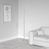 Dainolite LED Torchier Floor Lamp Satin Nickel Finish|Lampe à pied torchère de Dainolite avec fini nickel satiné et ampoule à DEL