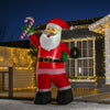 Homcom 8ft Santa Claus Inflatable Christmas Decoration|Homcom Pere Noel Gonflable Rouge