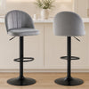HOMCOM Bar Stools Set of 2, Swivel Counter Height Barstools, Grey