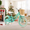 Prorider 14" Kid's Bike With Training Wheels Adjustable Handlebar Seat Handbrake Green