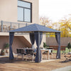 Outsunny 10' X 10' Polycarbonate Hardtop Gazebo Canopy Outdoor Patio Gazebo With Aluminum Frame & Cu|Outsunny 10' X 10' Pavillon De Jardin Polycarbonate A Toit Rigide Gazebo Exterieur Patio Avec Cadre