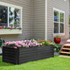 Outsunny Raised Garden Bed, 71" X 35" X 23" Galvanized Steel Planters For Outdoor Plants With Multi-|Outsunny Jardiniere Surelevee, 71" X 36" X 23" Jardinieres En Acier Galvanise Pour Plantes D'exterie