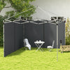 Outsunny 10'x20' Or 10'x10' Pop Up Canopy Side Panels Replacement, Grey|Outsunny Remplacement Des Panneaux Lateraux D'auvent De 10'x20' Ou 10'x10'