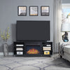 Brighton Modern 2-Piece Electric Fireplace in Black and Onyx | Foyer electrique moderne Brighton 2 pieces en noir et onyx