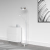 Dainolite Mother & Son LED Floor Lamp Satin Chrome/Polished Chrome Finish|Lampe à pied Mother & Son de Dainolite avec fini chromé satiné et poli et ampoule à DEL