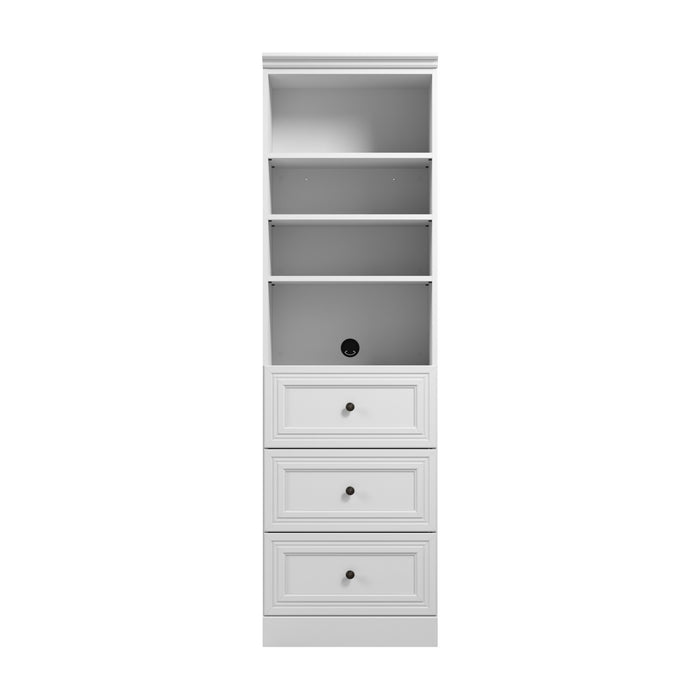 Bestar Versatile 25 W Closet Organizer with Drawers - White