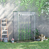 Outsunny 40"l X 20"w X 59"h Walk-in Garden Greenhouse With Durable Steel Frame Outdoor Hot House Tom|Outsunny Serre De Jardin Couverture En Pvc Avec Cadre En Acier Pour Serre 101,6 X 50,8 X 152,4 Cm Av