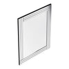 Foundry 30 Inch All-Glass Rectangular Mirror In Chrome | Foundry Miroir Rectangulaire Tout en Verre de 30 Pouces Chrome