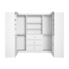 Bestar Versatile 108 W U-Shaped Walk-In Closet Organizer - White|Organisateur de pièce-penderie en forme de U Versatile de Bestar de 108 po (L) - blanc