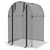 Outsunny 4' X 4' Plant Protection Tent Crop Cage With Door, Black|Outsunny Cage De Culture, Tente De Protection Des Plantes De 4' X 4', Noir