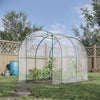 Outsunny 6.6' X 8.2' X 6.6' Dome Tunnel Greenhouse Plant Shed Garden Hot House Growing Tent W/ Roll |Outsunny 6,6 'x 8,2 'x 6,6 'dome Tunnel Serre Abri Jardin Maison Chaude Tente De Culture Avec Porte