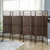 HOMCOM 5.6ft Folding Room Divider, Freestanding Privacy Screen for Bedroom