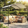 Outsunny 10' x 10' Pergola UV30+ Canopy Steel Frame, Cream White