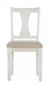 Willow White Fabric Accent Dining Chair - Set of 2|Chaise d’appoint de salle à manger Willow en tissu blanc - ensemble de 2