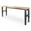 Gladiator 8' Adjustable Height Hardwood Workbench - Hammered Granite|Établi de 8 pi à hauteur réglable en bois franc de Gladiator - granite martelé