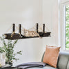 Pawhut Wall-mounted Cat Shelf，37.8" Long Bridge-shaped Cat Wall Furniture Cat Tree, Kitten Activity |Pawhut Arbre A Chat Mural, Meuble Mural Pour Chat En Forme De Pont, Centre D'activite Pour Chatons,