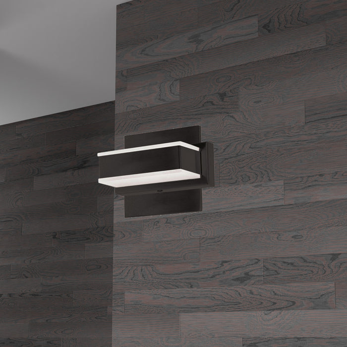 Dainolite Viola 1 Light LED Wall Vanity Light Matte Black Finish Lamp