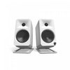 Kanto S4 Angled Desktop Speaker Stands for Midsize Speakers - Pair, White | Supports d'enceintes de bureau inclines Kanto S4 pour enceintes de taille moyenne - paire, noir