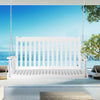 Outsunny 2-people Porch Swing Bench With 2 Hanging Chains For Deck White|Outsunny Balancelle De Porche Pour 2 Pers Avec Chaines De Suspension