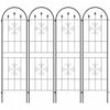 Set Of 4 Garden Trellis Metal Trellis For Climbing Plants Flowers|Lot De 4 Treillis De Jardin En Metal Pour Plantes Grimpantes Et Fleurs