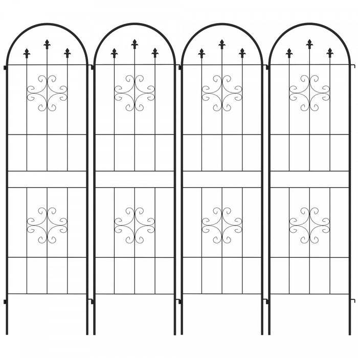 Set Of 4 Garden Trellis Metal Trellis For Climbing Plants Flowers
