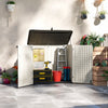 Outsunny 185 Gallon Storage Cabinet With Openable Top And Lockable Doors