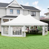 Outsunny 21' x 29' High Peak Decagonal Event Party Tent for Parties