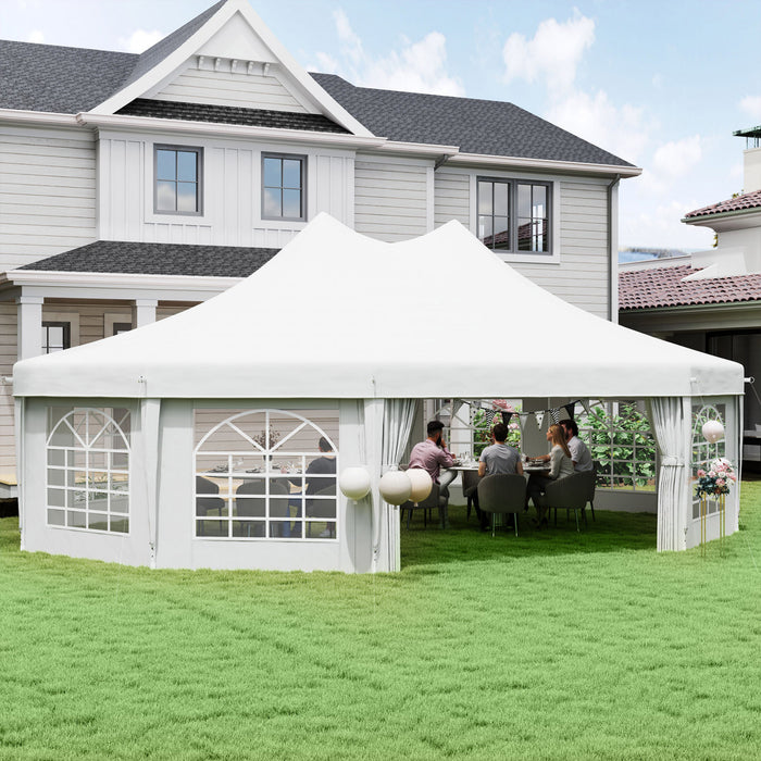 Outsunny 21' x 29' High Peak Decagonal Event Party Tent for Parties