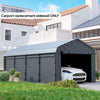 Outsunny Carport Replacement Canopy Cover Sidewalls for 10' x 15' Carport