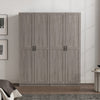 Cornelia Modern 30" Storage Cabinet in Gray (4-Shelf) - Set of 2 Bookcase | Armoire de rangement Cornelia Modern 30" en gris (4 etageres) - Lot de 2